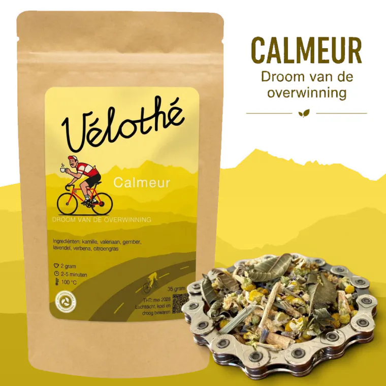Vélothé Calmeur, losse thee en kraftverpakking